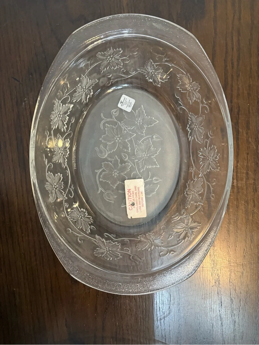 Vintage Princess House Fantasia Crystal 3 QT Covered Casserole Dish #529 NWT